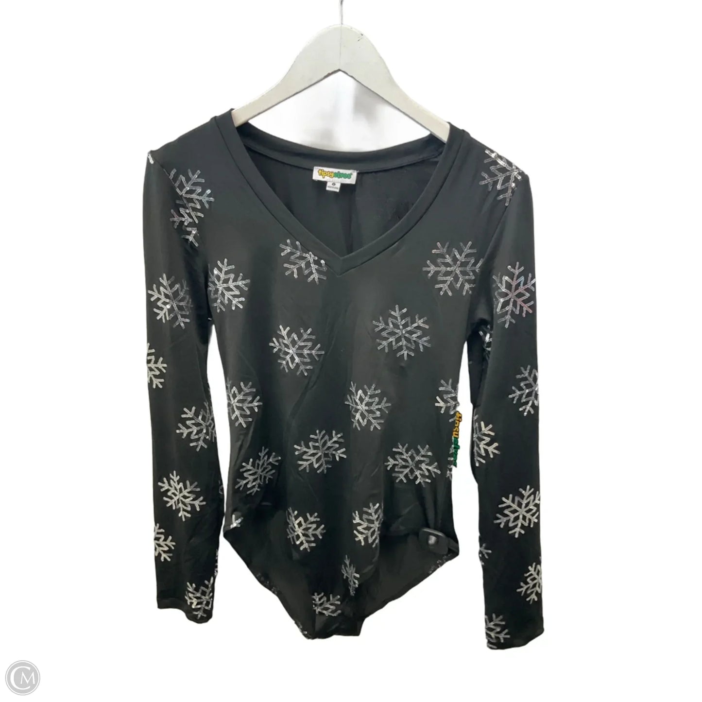 Bodysuit By Clothes Mentor In Black, Size: L