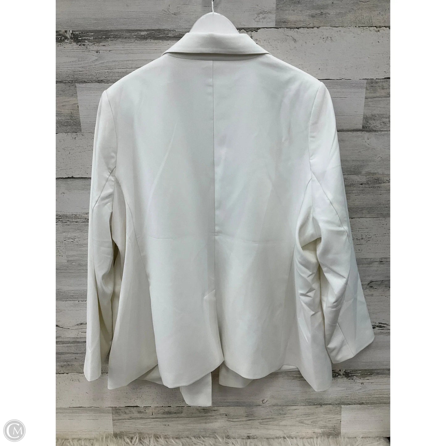 Blazer By Clothes Mentor In White, Size: 2x