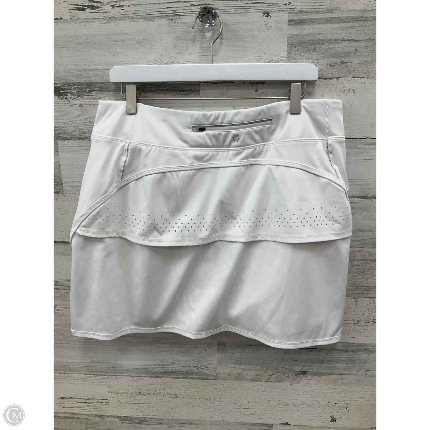 Athletic Skort By Tangerine In White, Size: Xxl