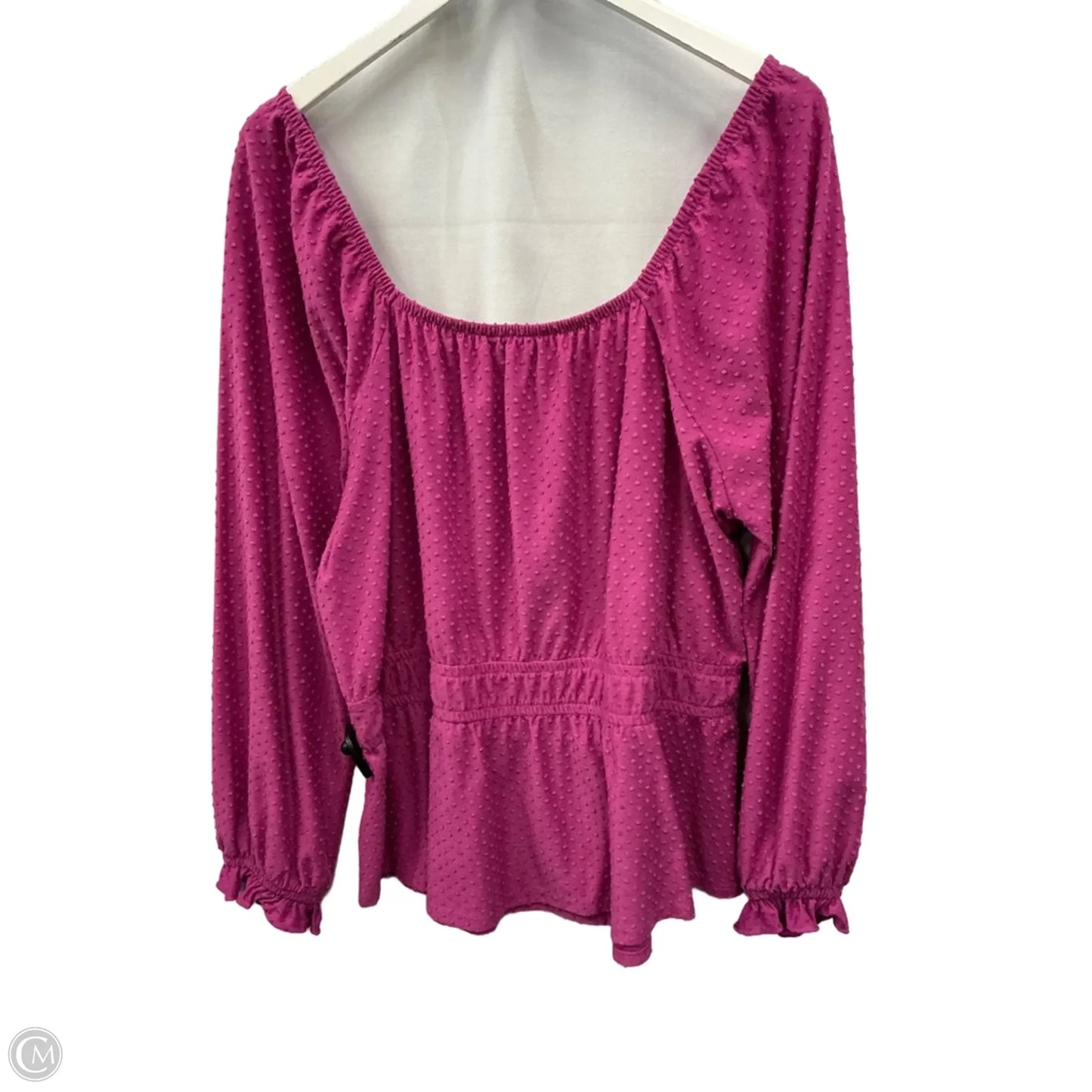Top Long Sleeve By Lane Bryant In Purple, Size: 1x