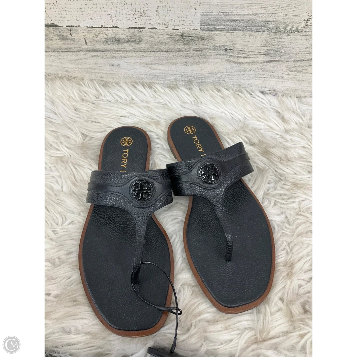 Sandals Designer By Tory Burch In Black, Size: 8.5