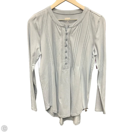 Top Long Sleeve By Lands End In Blue, Size: Xs