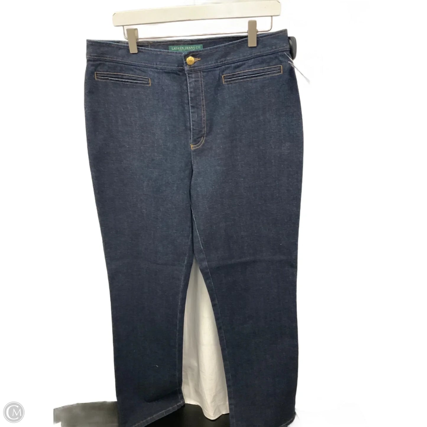 Jeans Straight By Lauren By Ralph Lauren In Blue, Size: 12