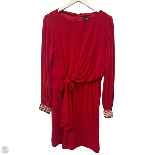 Dress Party Midi By Msk In Red, Size: M