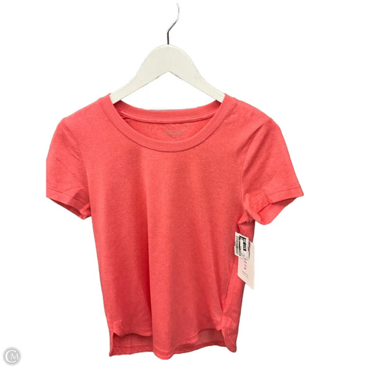 Athletic Top Short Sleeve By Athleta In Orange, Size: S