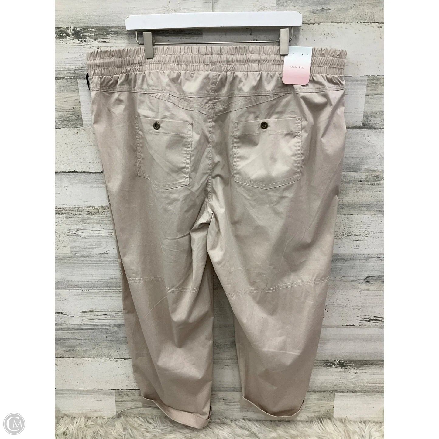 Pants Joggers By Clothes Mentor In Tan, Size: 3x