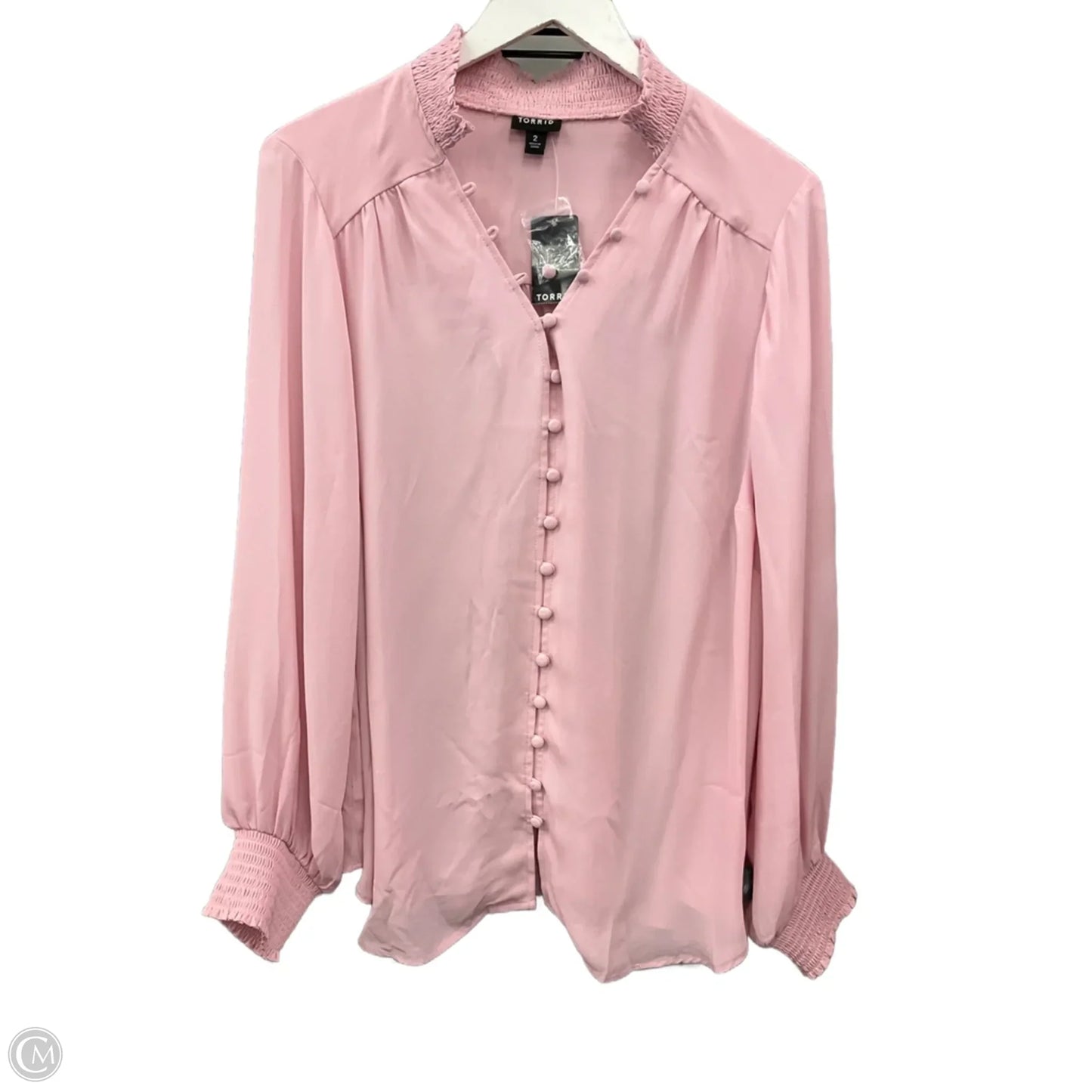 Top Long Sleeve By Torrid In Pink, Size: 2x