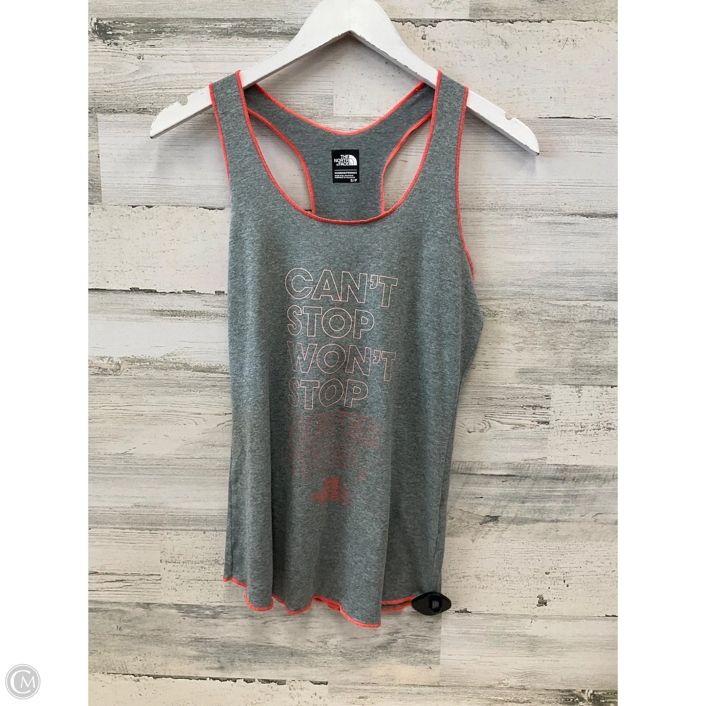Athletic Tank Top By The North Face In Grey, Size: S