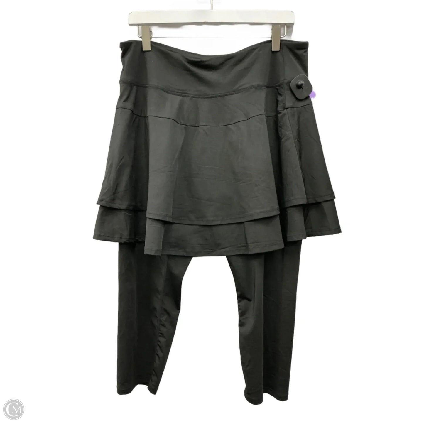 Athletic Capris By Clothes Mentor In Black, Size: 2x