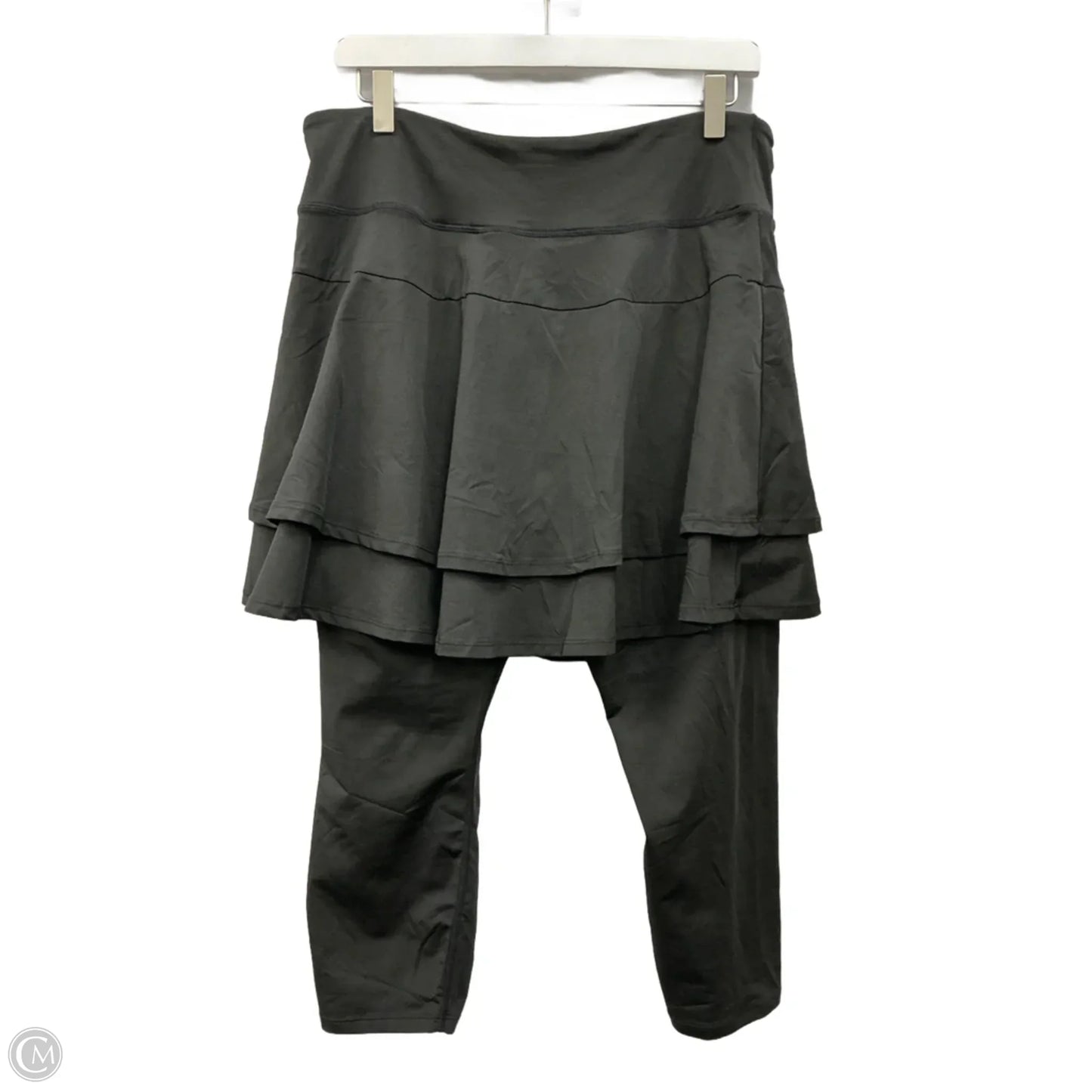 Athletic Capris By Clothes Mentor In Black, Size: 2x