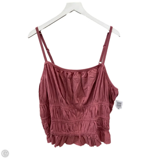 Top Sleeveless By Torrid In Pink, Size: 4x