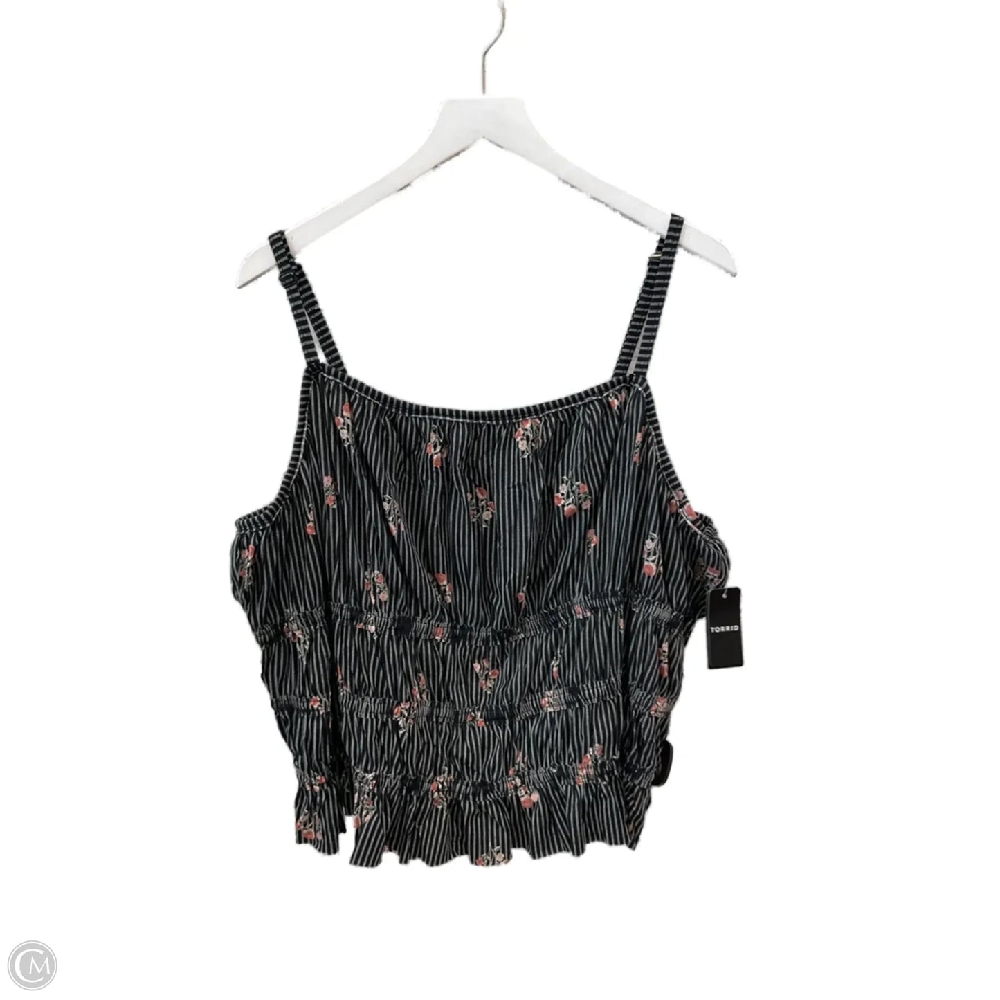 Top Sleeveless By Torrid In Black & White, Size: 4x