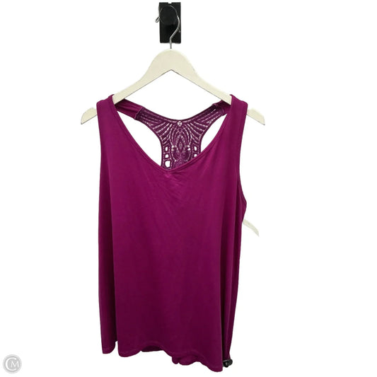 Athletic Tank Top By Livi Active In Purple, Size: Xl