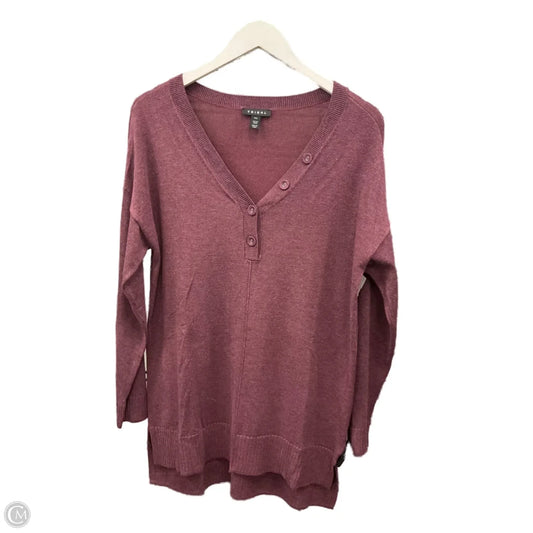Sweater By Tribal In Maroon, Size: S