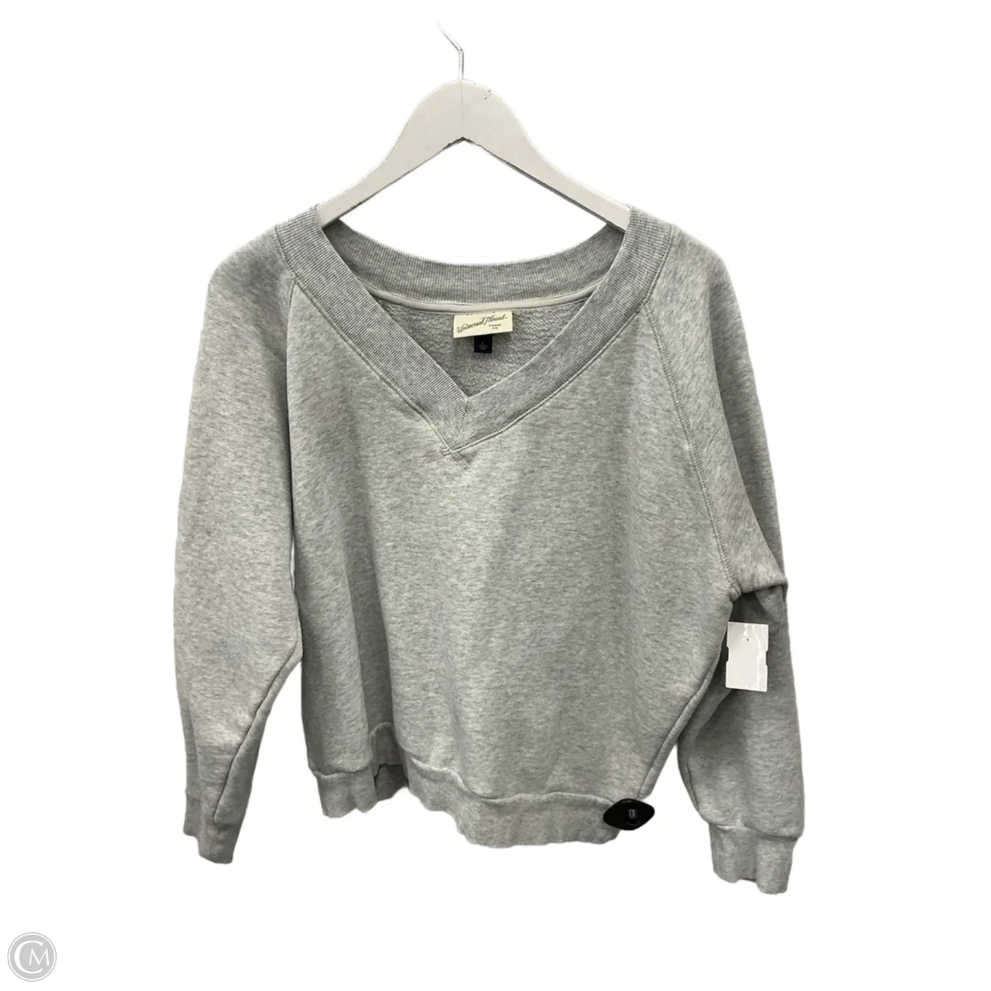 Sweatshirt Crewneck By Universal Thread In Grey, Size: L