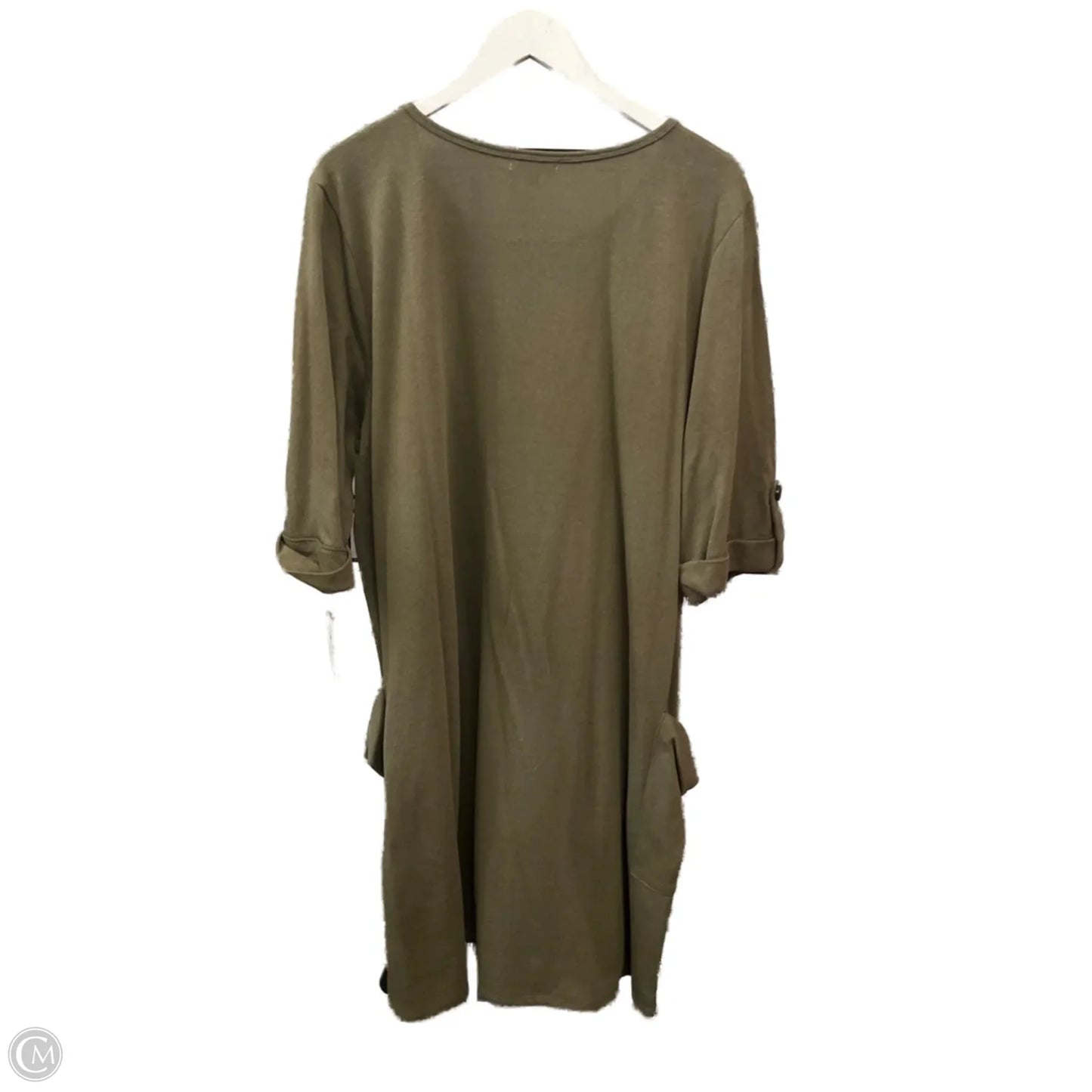 Dress Casual Short By Ophelia Roe In Green, Size: 3x