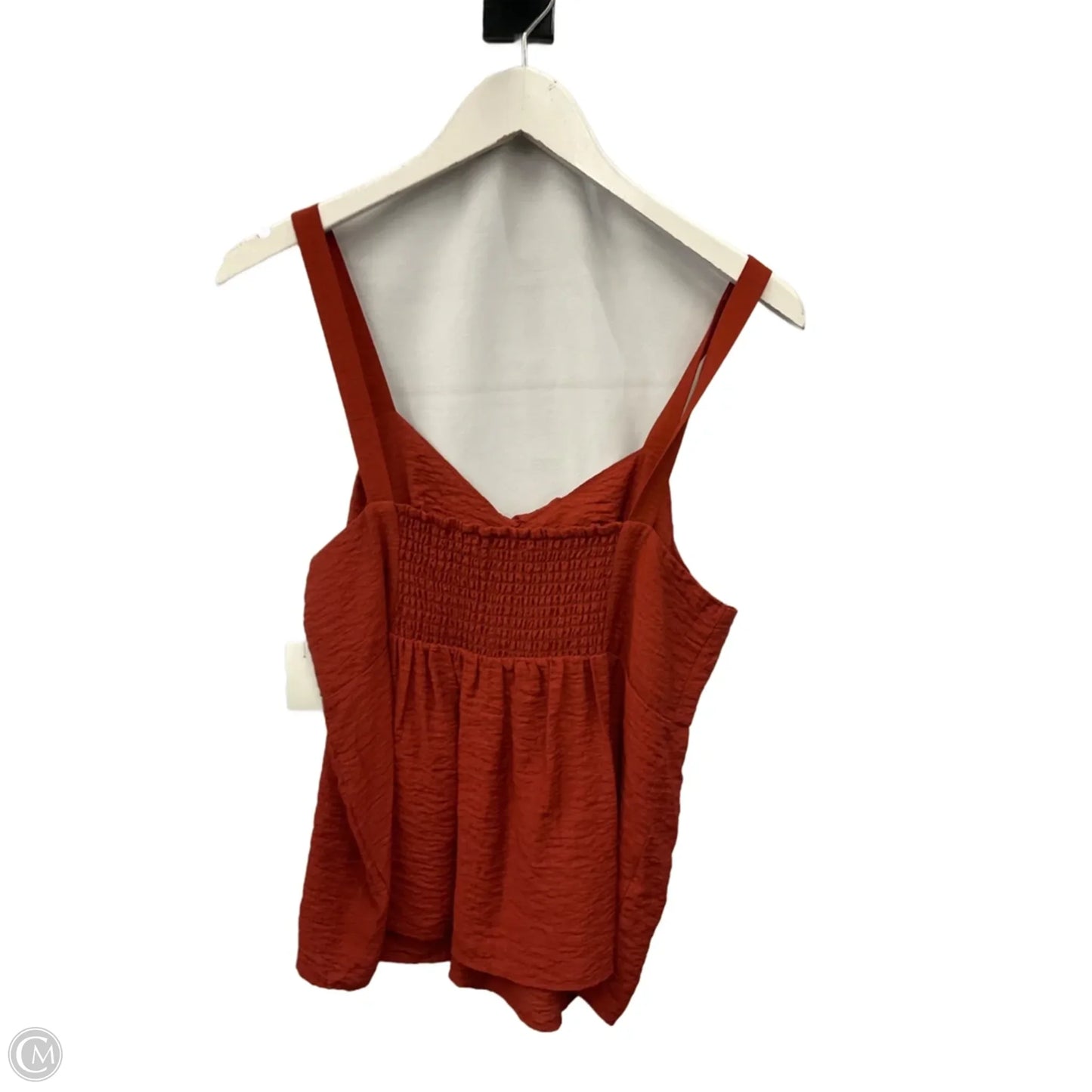 Top Sleeveless By Simply Vera In Orange, Size: M