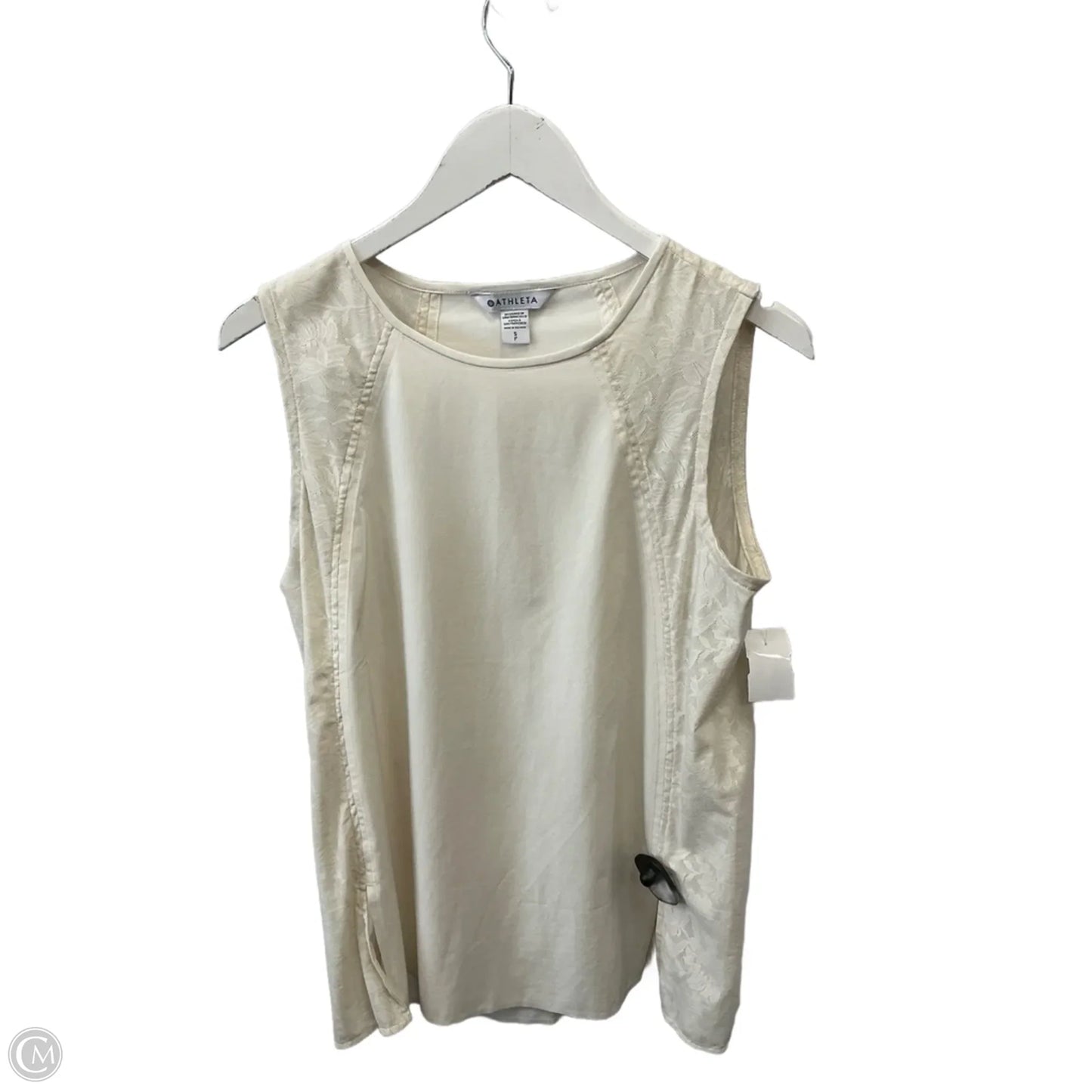 Top Sleeveless By Athleta In Cream, Size: S
