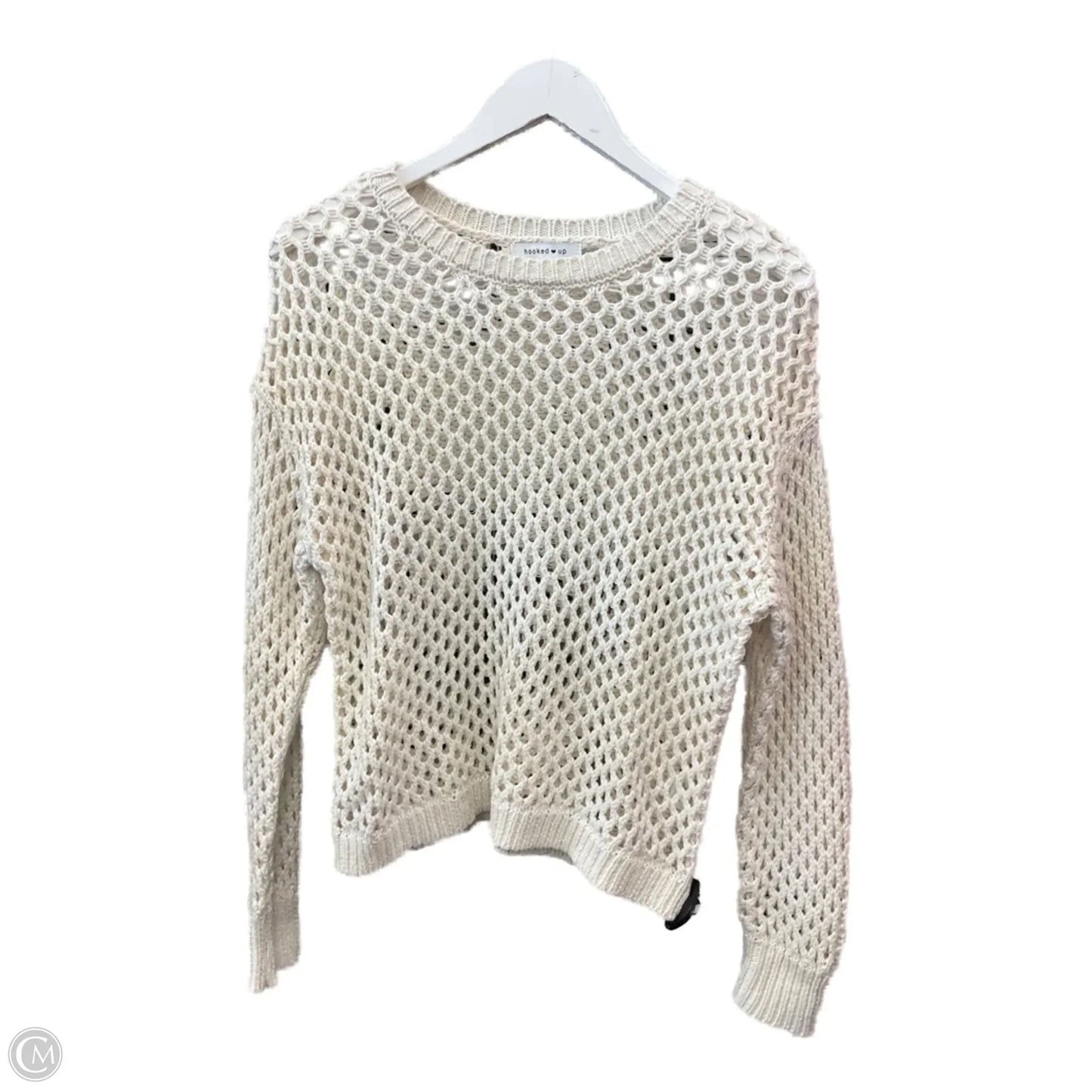 Top Long Sleeve By Clothes Mentor In White, Size: S