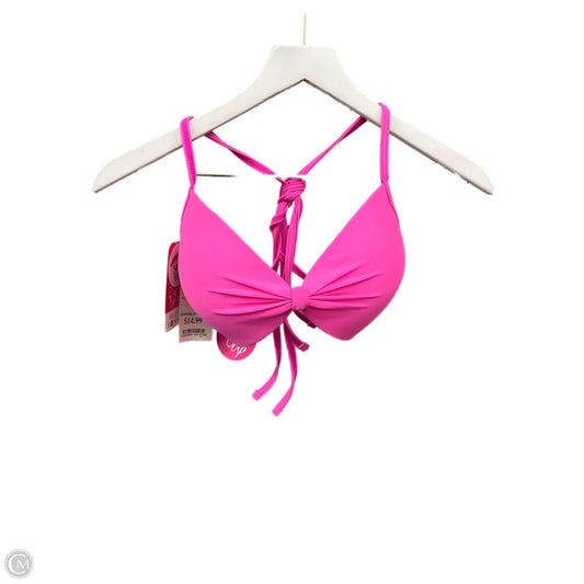 Swimsuit 2pc By Clothes Mentor In Black & Pink, Size: Xl