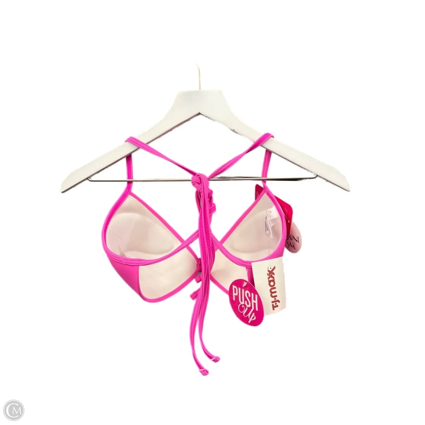 Swimsuit 2pc By Clothes Mentor In Black & Pink, Size: Xl