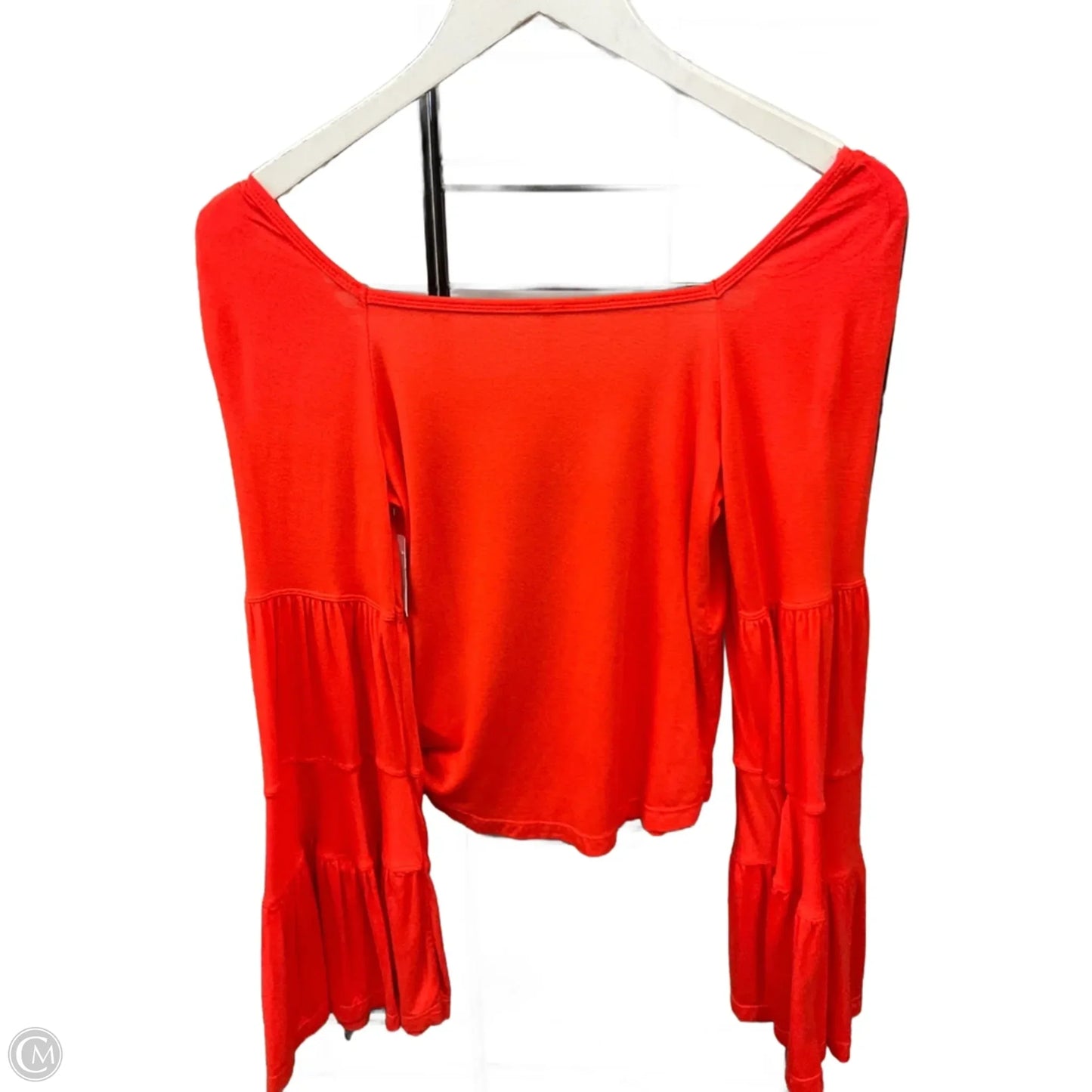 Top Long Sleeve By Free People In Orange, Size: S