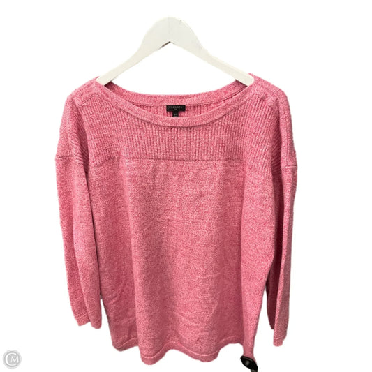 Sweater By Talbots In Pink, Size: 2x