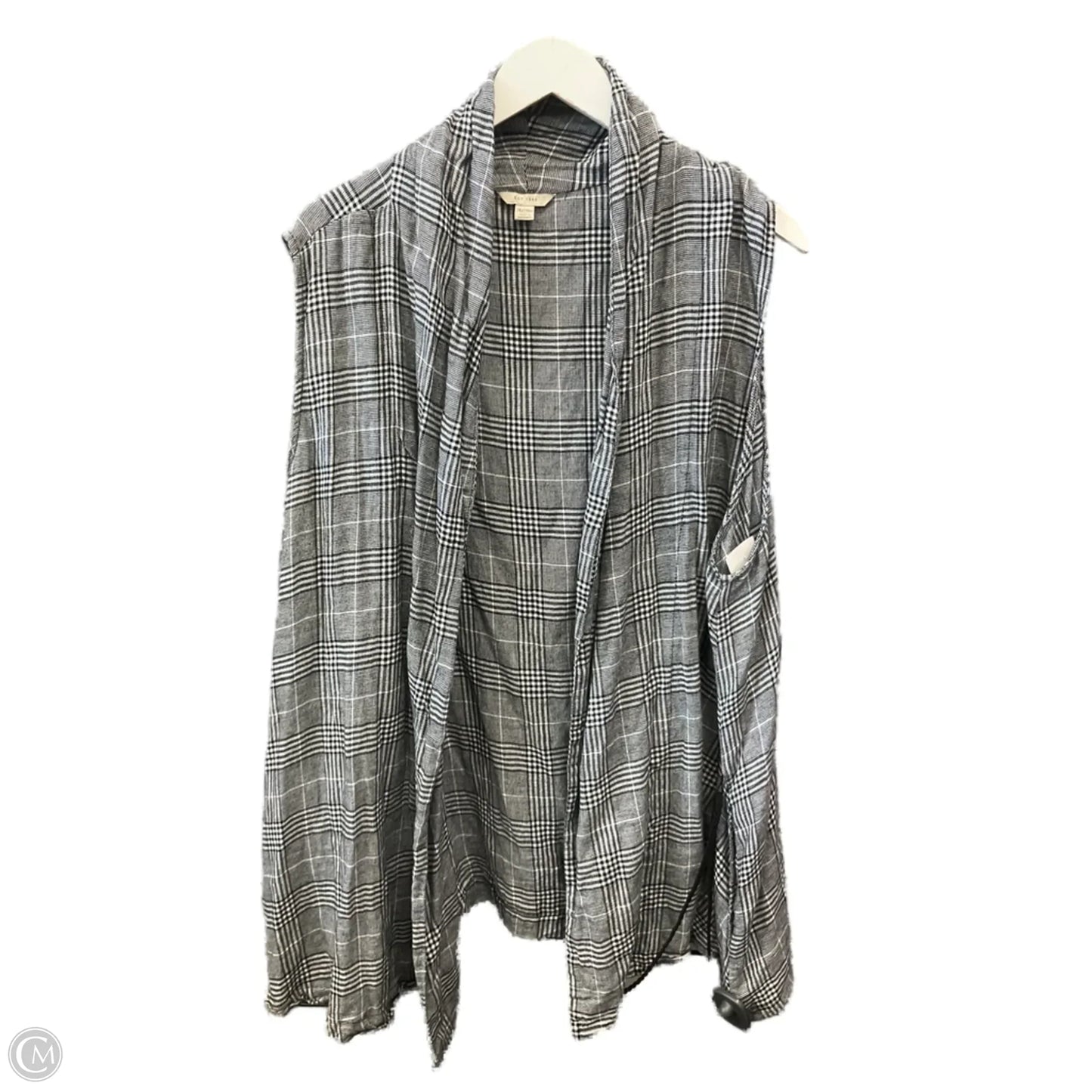 Vest Other By Cato In Black & White, Size: 3x