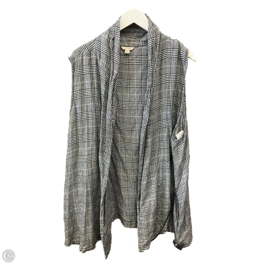 Vest Other By Cato In Black & White, Size: 3x