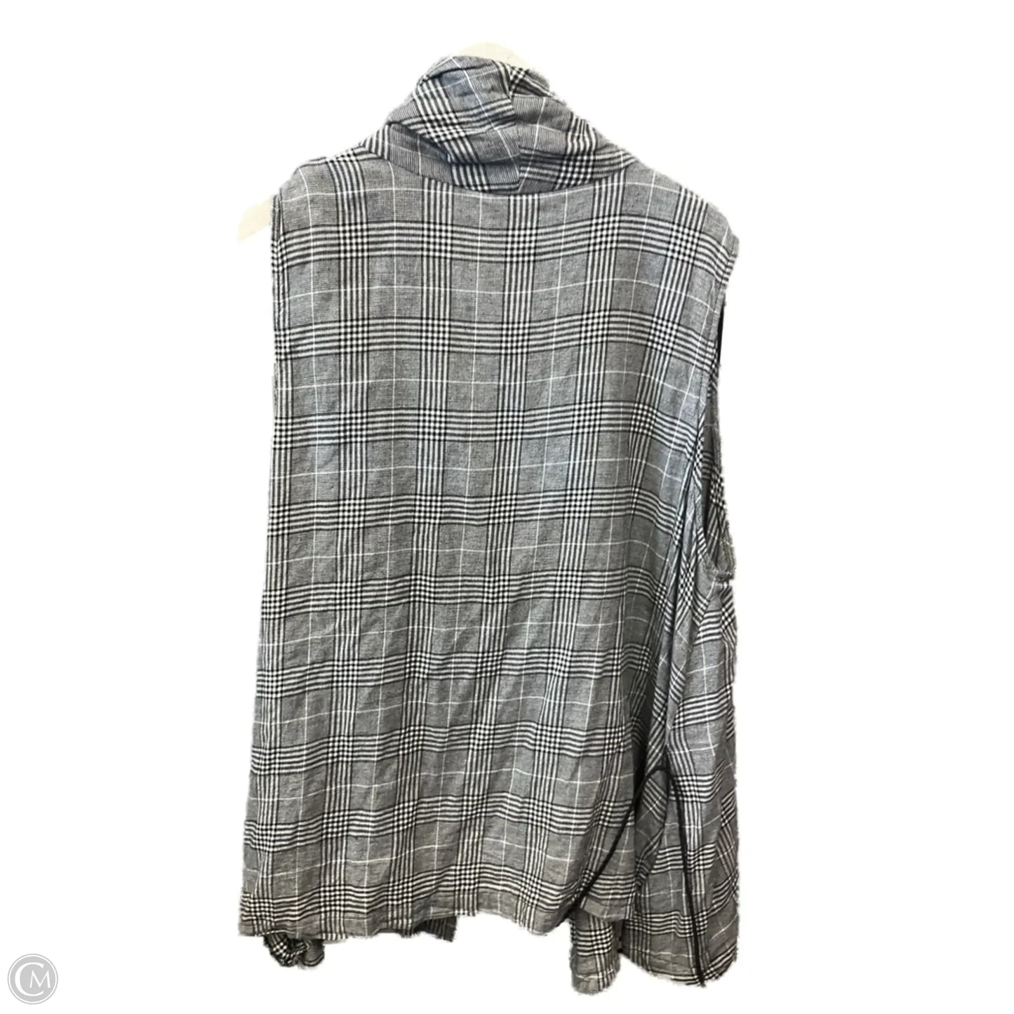 Vest Other By Cato In Black & White, Size: 3x