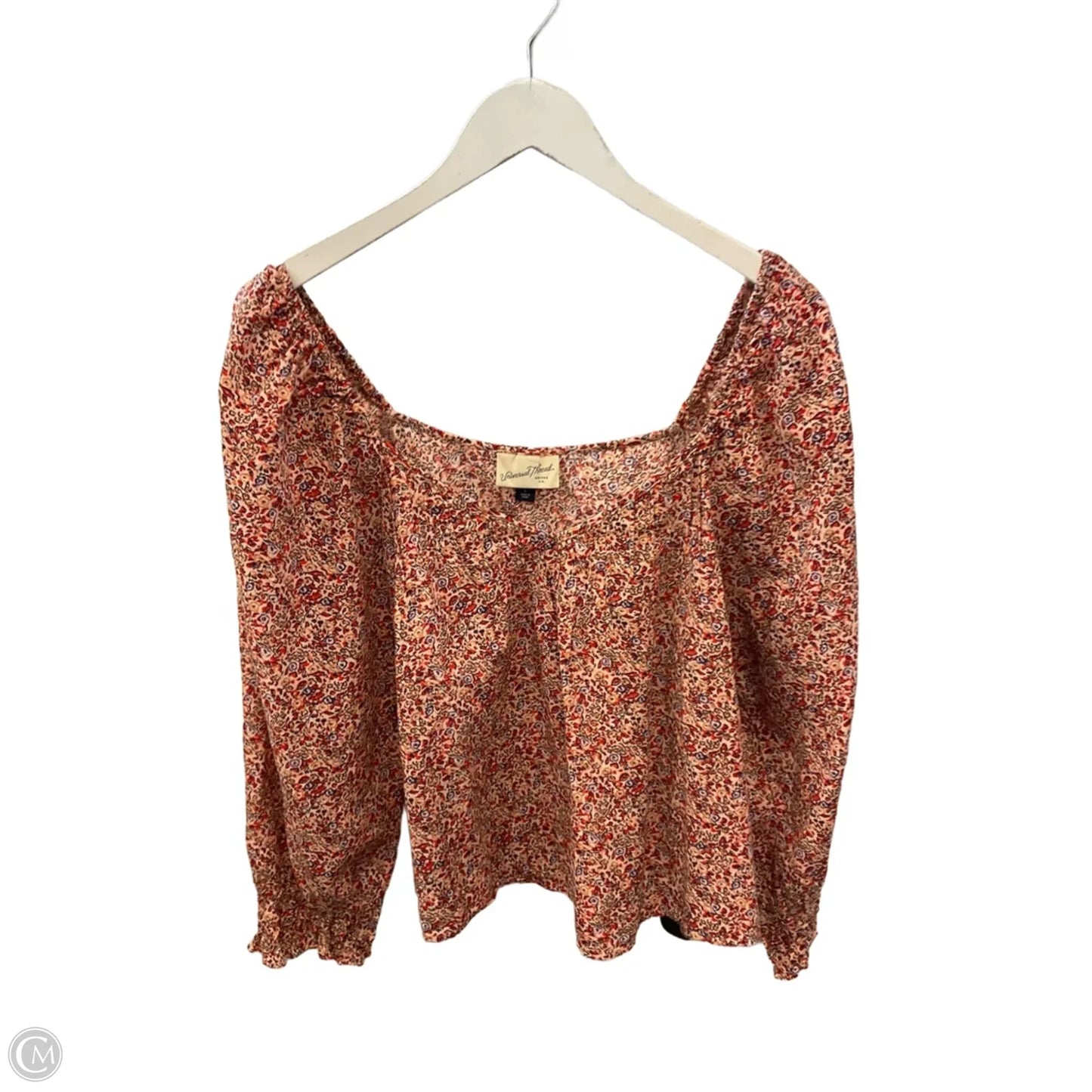 Top 3/4 Sleeve By Universal Thread In Orange, Size: L
