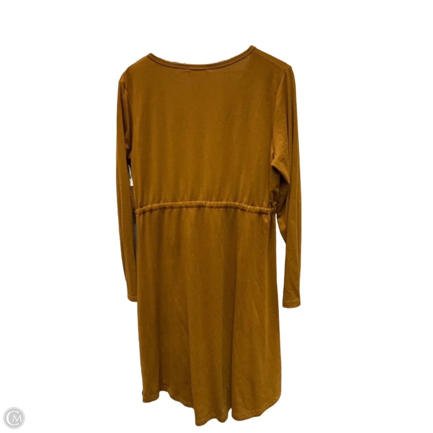 Dress Casual Midi By Clothes Mentor In Brown, Size: Xl