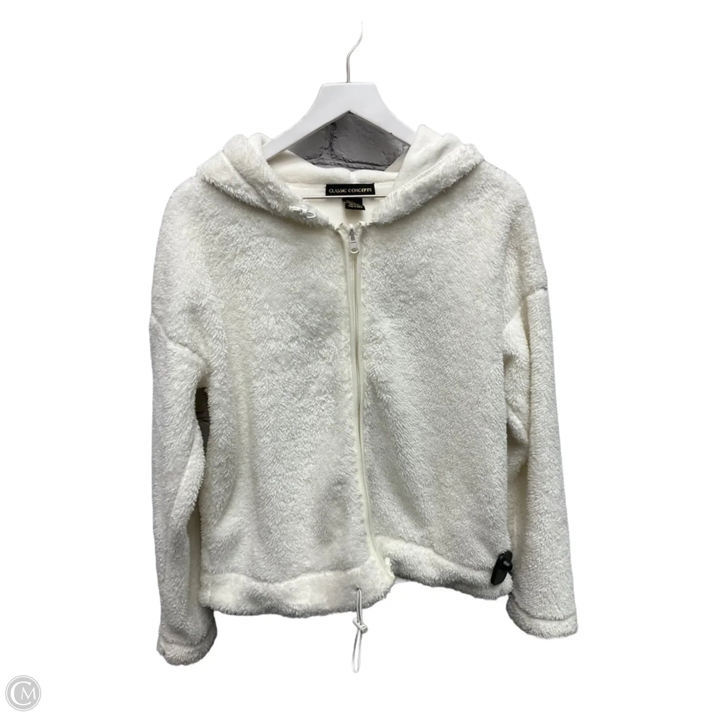 Jacket Fleece By Cme In White, Size: L
