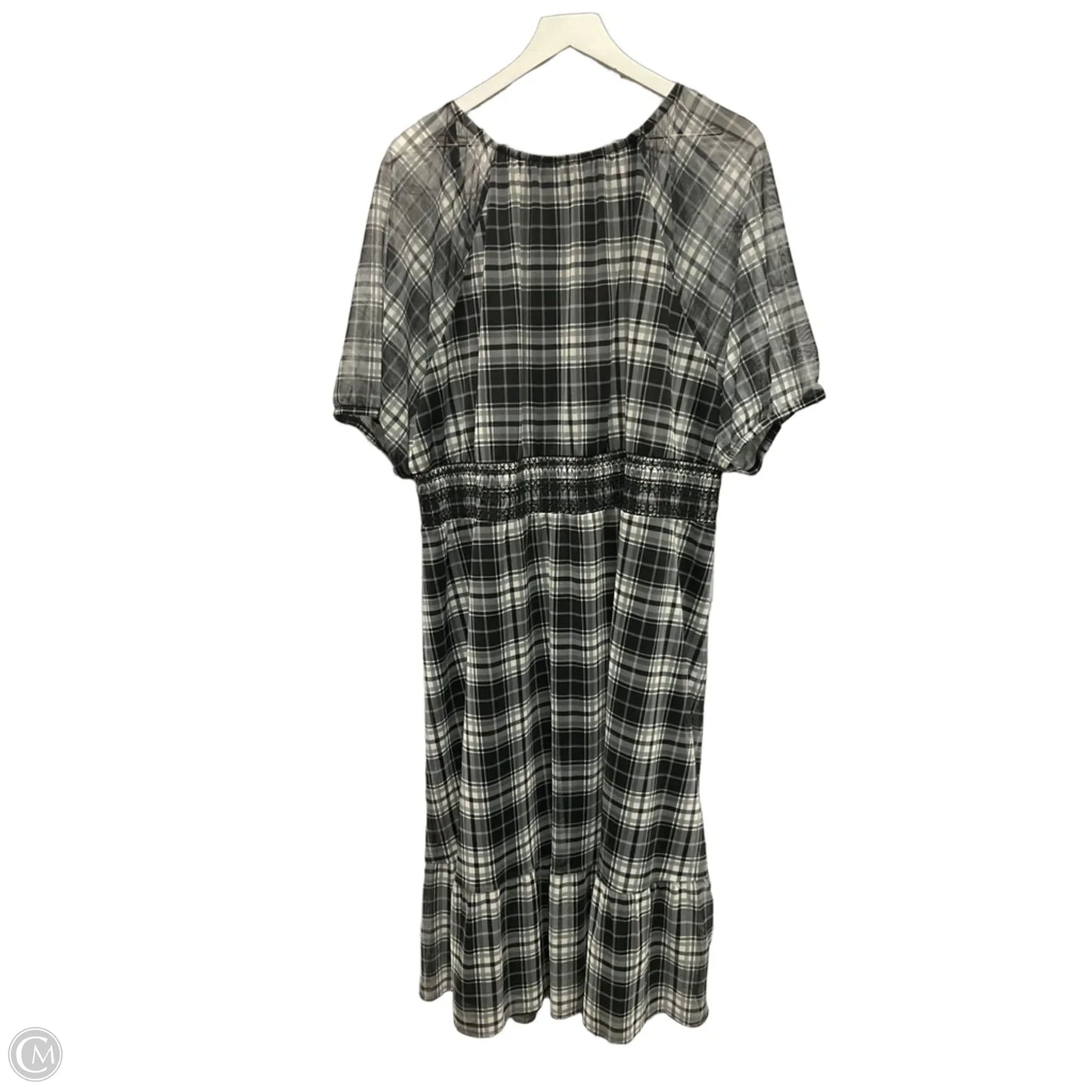 Dress Casual Midi By Terra & Sky In Grey, Size: 3x