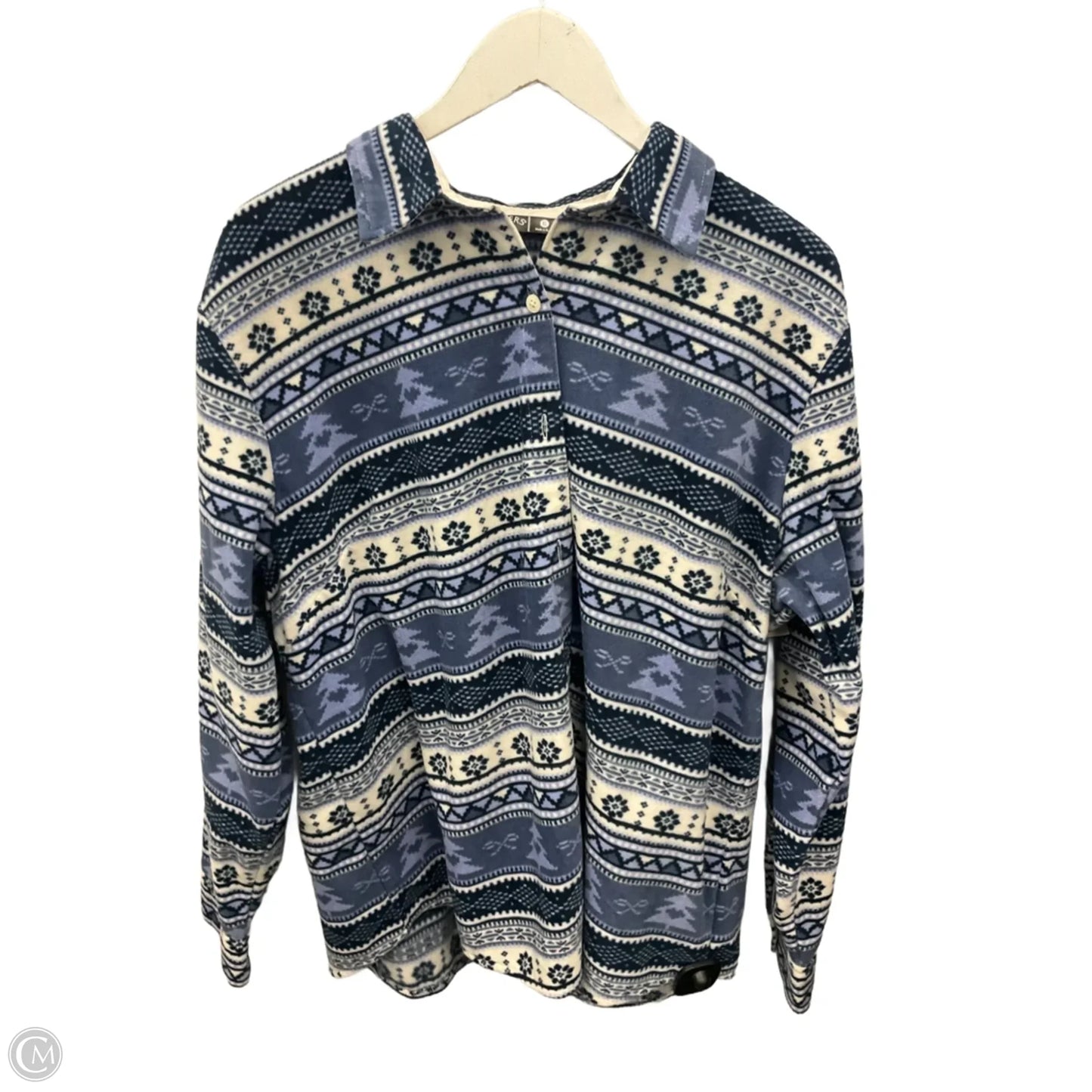 Top Long Sleeve By Lee In Blue, Size: Xl