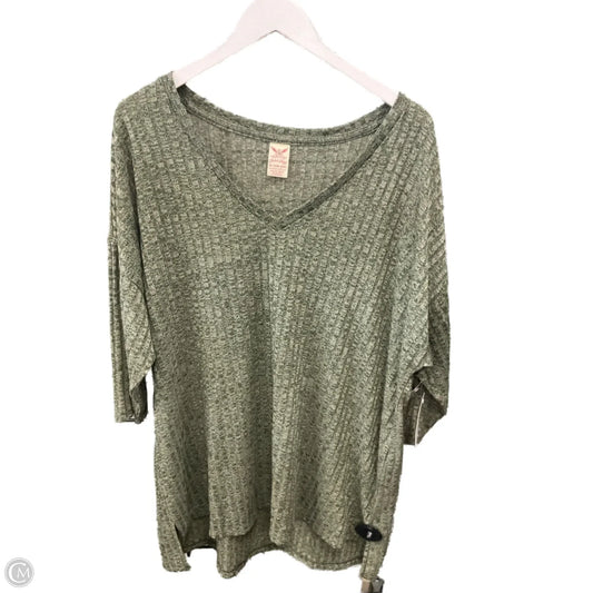 Top Short Sleeve By Faded Glory In Green, Size: 2x