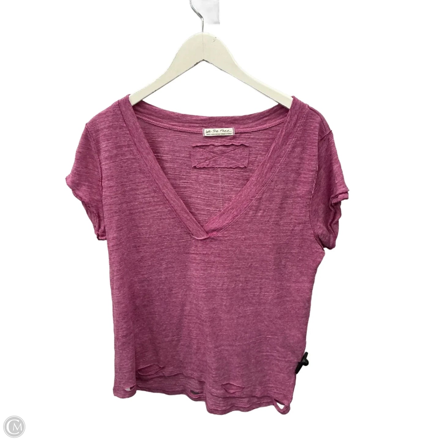 Top Short Sleeve By We The Free In Purple, Size: S