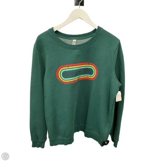 Sweatshirt Crewneck By Zyia In Green, Size: Xl