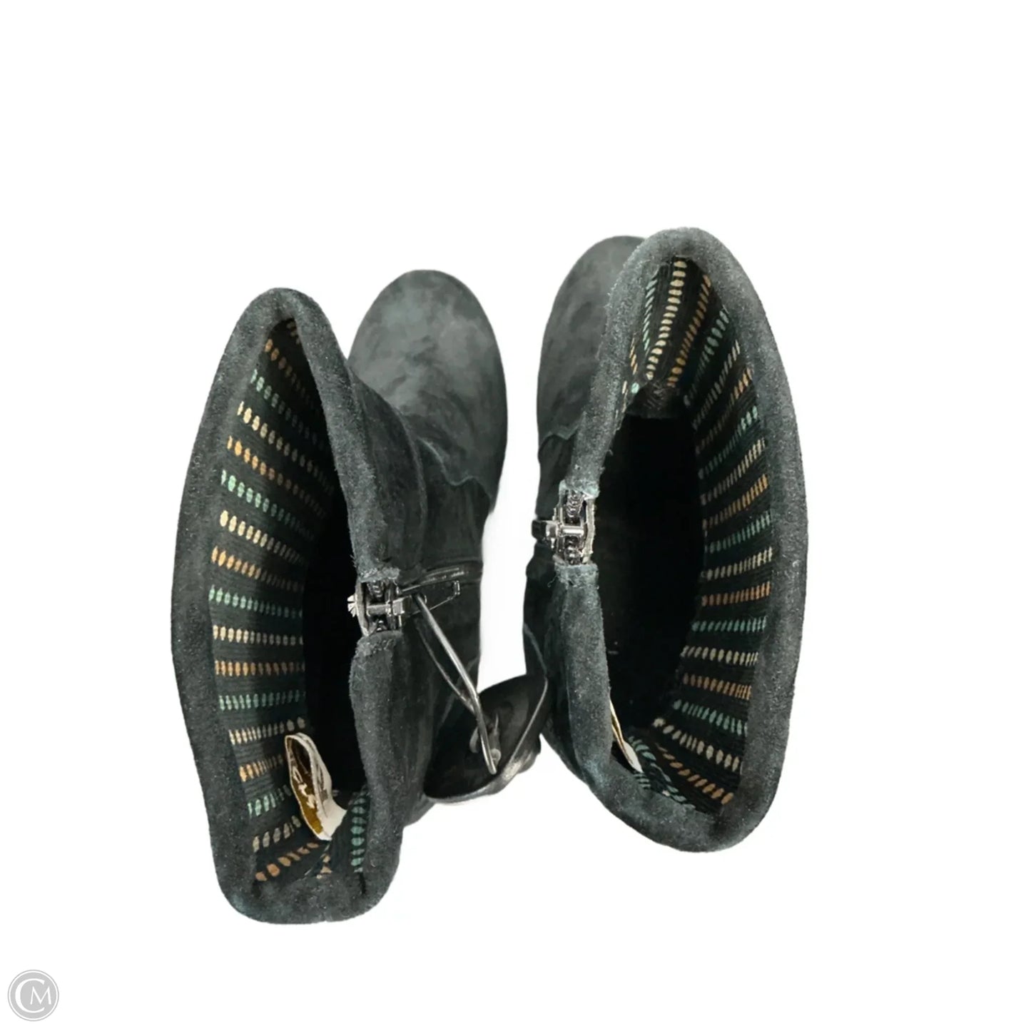 Boots Ankle Heels By Restricted In Black, Size: 6