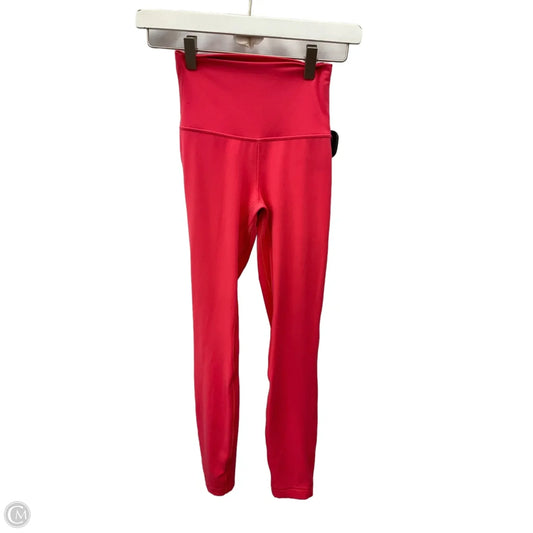 Athletic Leggings By Lululemon In Peach, Size: 2