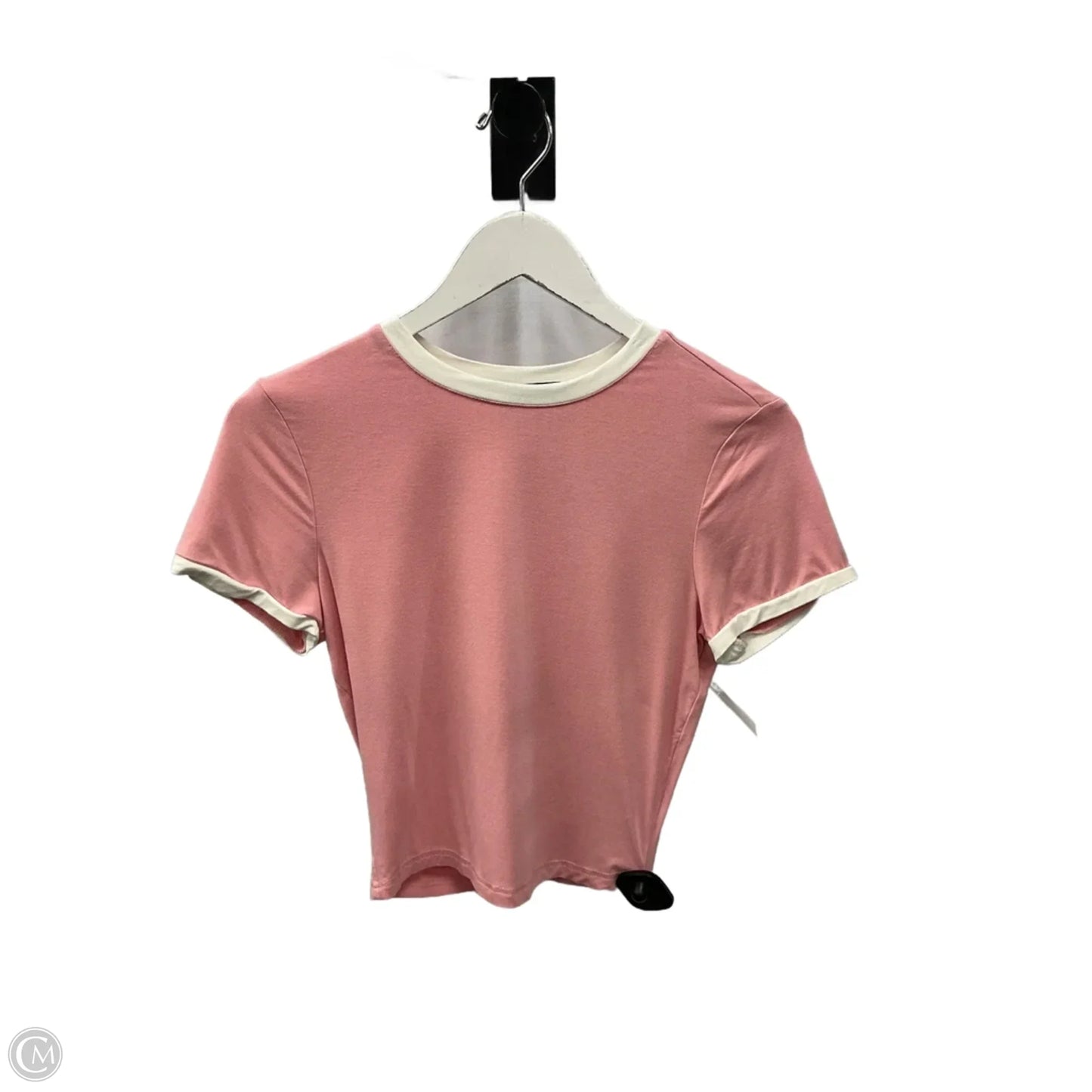 Top Short Sleeve Basic By Zesica In Pink, Size: S