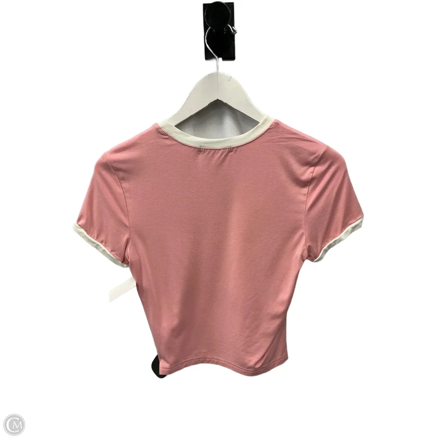 Top Short Sleeve Basic By Zesica In Pink, Size: S