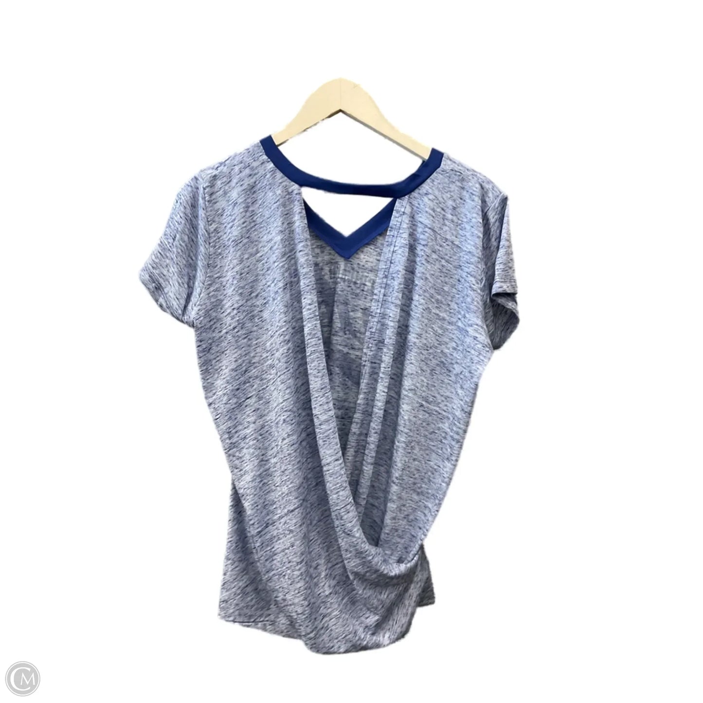 Athletic Top Short Sleeve By Clothes Mentor In Blue, Size: L