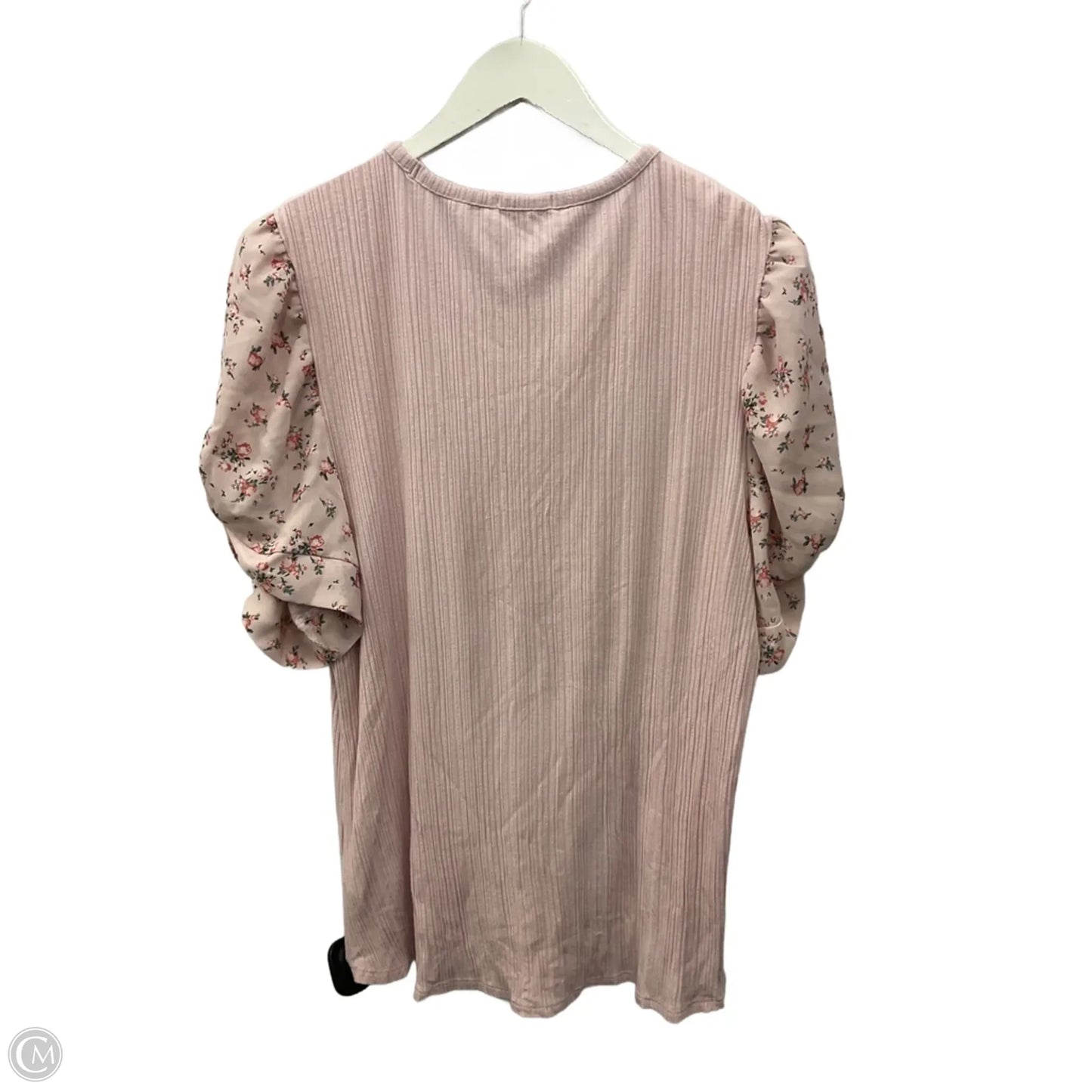 Top Short Sleeve By Maurices In Pink, Size: Xl