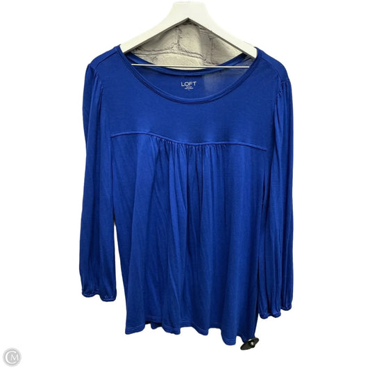 Top Long Sleeve By Loft In Blue, Size: L