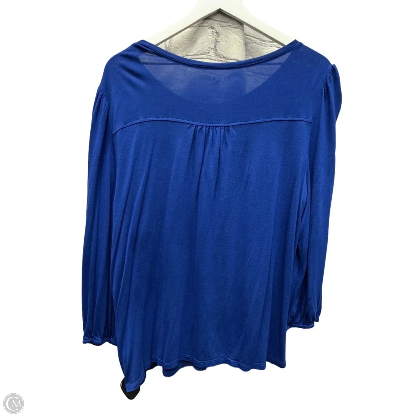Top Long Sleeve By Loft In Blue, Size: L