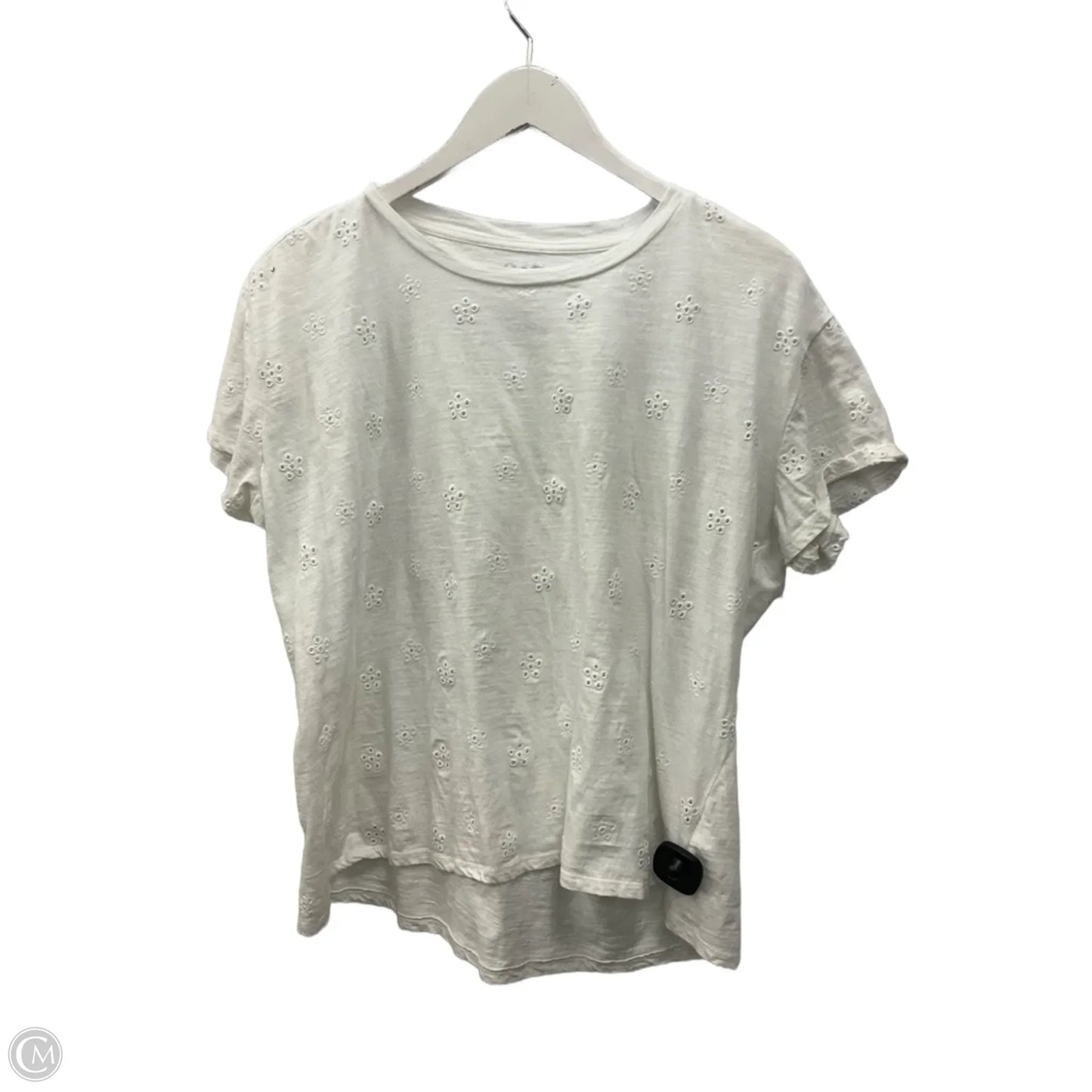 Top Short Sleeve By Maurices In White, Size: L