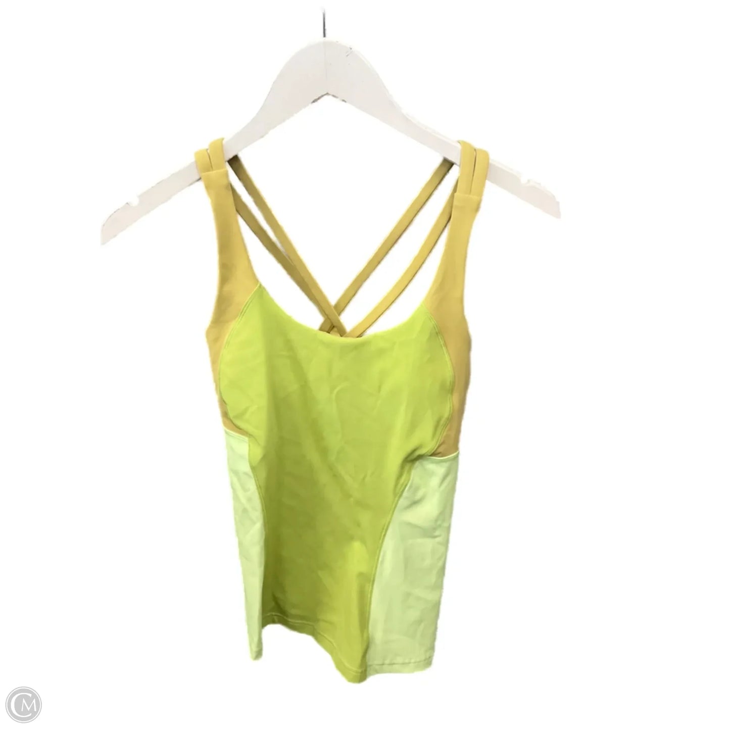 Athletic Tank Top By Lululemon In Yellow, Size: 6