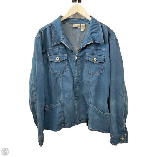 Jacket Denim By Clothes Mentor In Blue Denim, Size: Xl