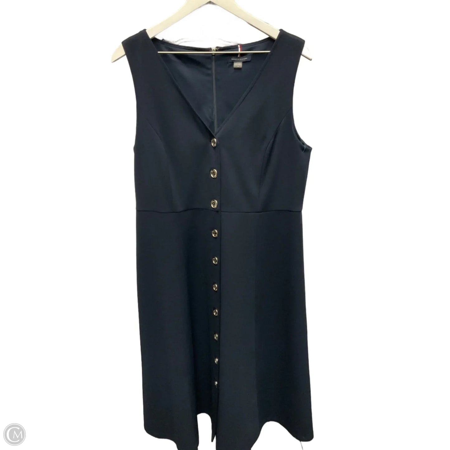 Dress Casual Midi By Tommy Hilfiger In Navy, Size: L
